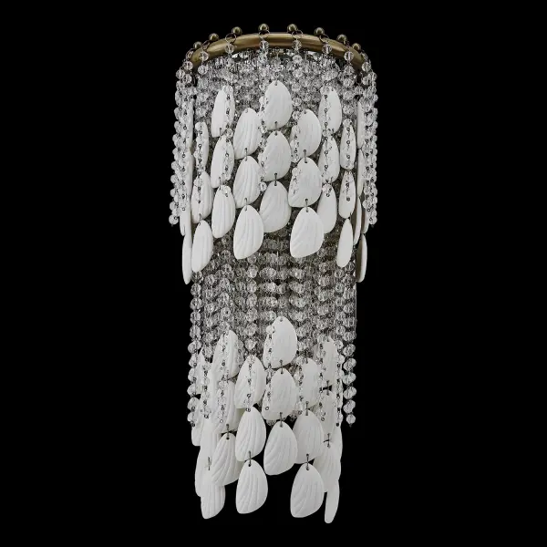 Farfalle 2-Light Crystal Wall Sconce in Brushed Champagne Gold - Image 22
