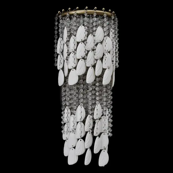 Farfalle 2-Light Crystal Wall Sconce in Brushed Champagne Gold - Image 5