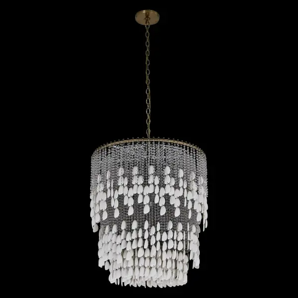 Farfalle 28" 18-Light Crystal Chandelier in Brushed Champagne Gold - Image 12