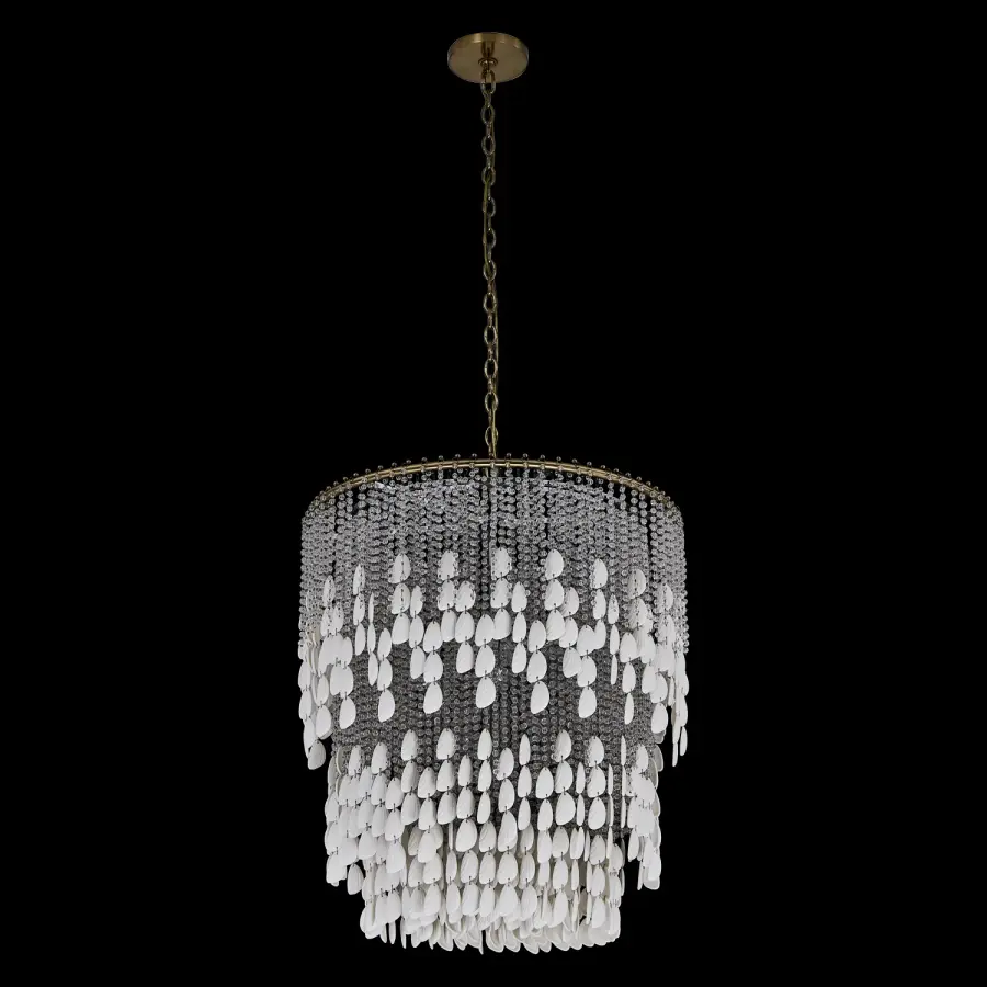 Farfalle 28" 18-Light Crystal Chandelier in Brushed Champagne Gold - Image 12