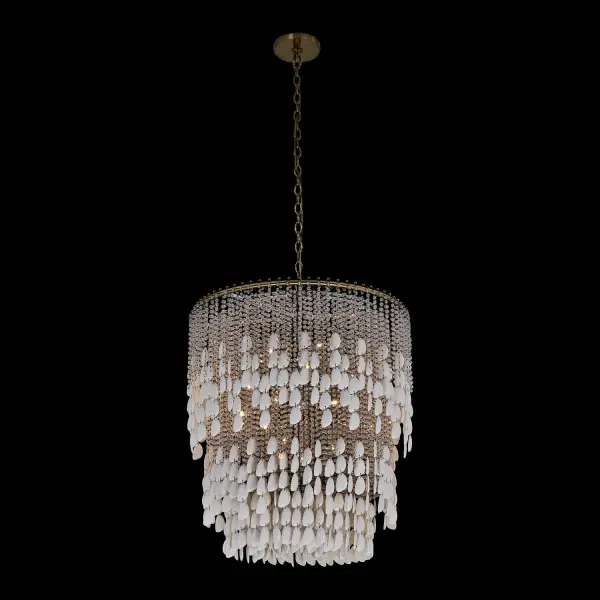 Farfalle 28" 18-Light Crystal Chandelier in Brushed Champagne Gold - Image 13