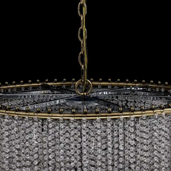 Farfalle 28" 18-Light Crystal Chandelier in Brushed Champagne Gold - Image 14