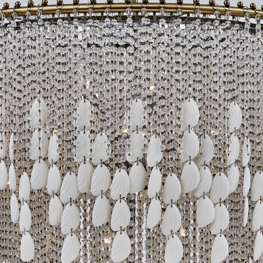 Farfalle 28" 18-Light Crystal Chandelier in Brushed Champagne Gold - Image 15