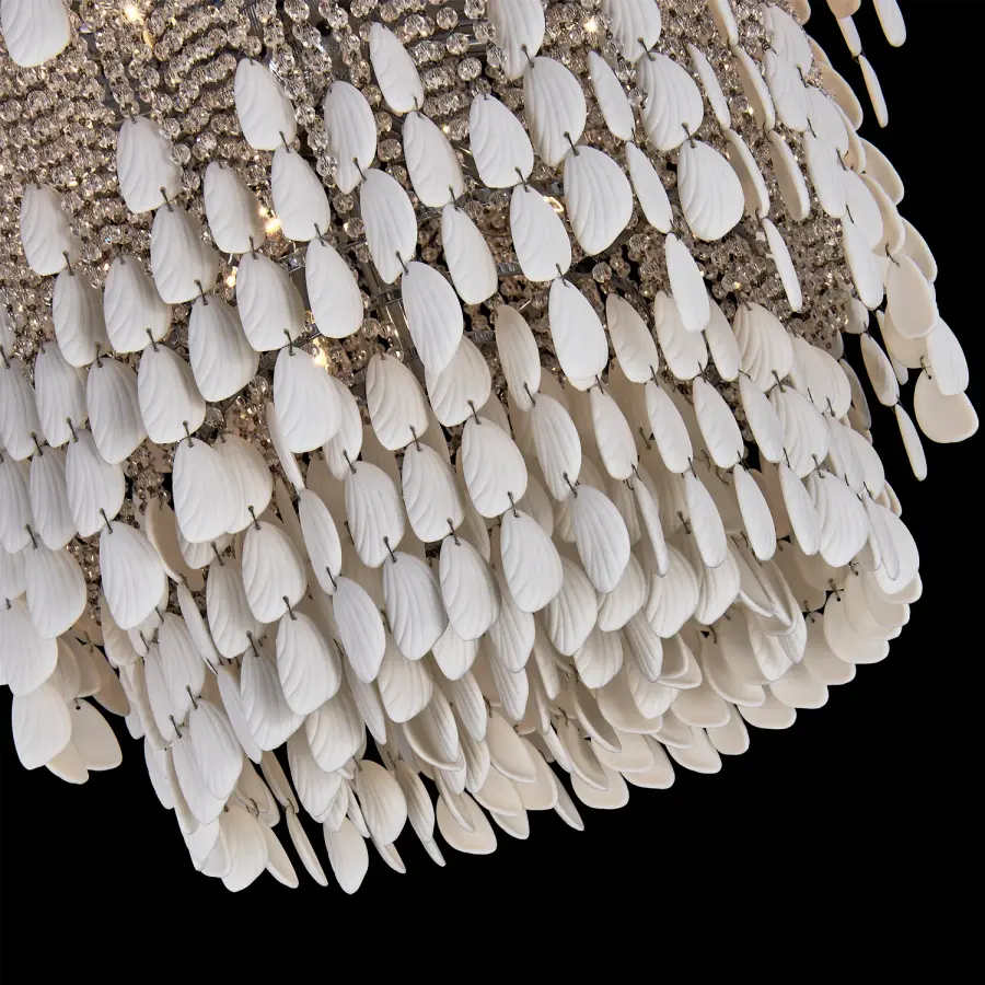 Farfalle 28" 18-Light Crystal Chandelier in Brushed Champagne Gold - Image 16