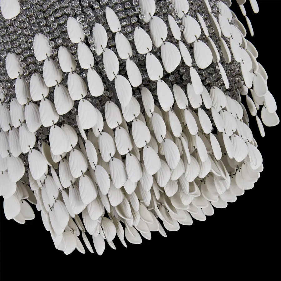Farfalle 28" 18-Light Crystal Chandelier in Brushed Champagne Gold - Image 17