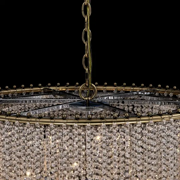 Farfalle 28" 18-Light Crystal Chandelier in Brushed Champagne Gold - Image 18
