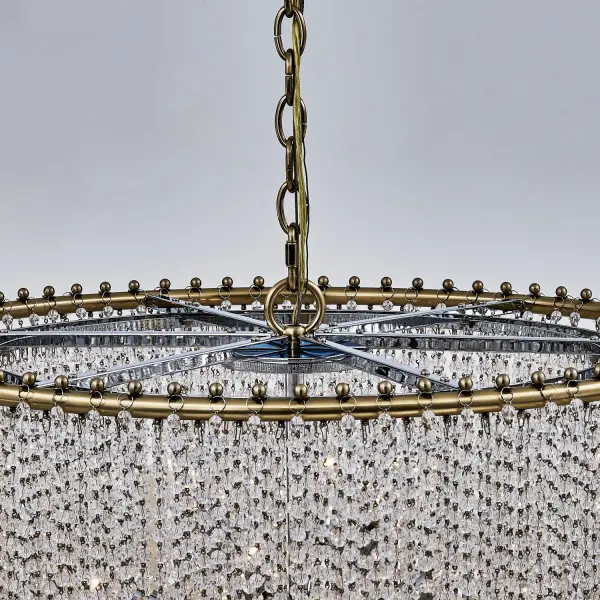 Farfalle 28" 18-Light Crystal Chandelier in Brushed Champagne Gold - Image 24