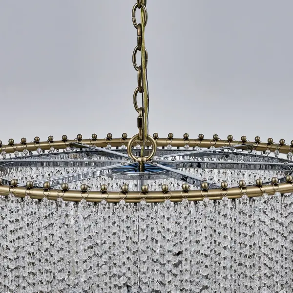 Farfalle 28" 18-Light Crystal Chandelier in Brushed Champagne Gold - Image 25