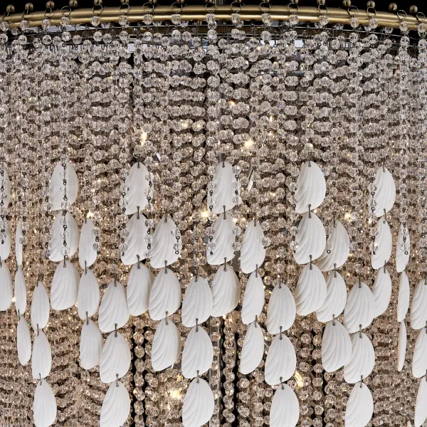 Farfalle 28" 18-Light Crystal Chandelier in Brushed Champagne Gold - Image 26