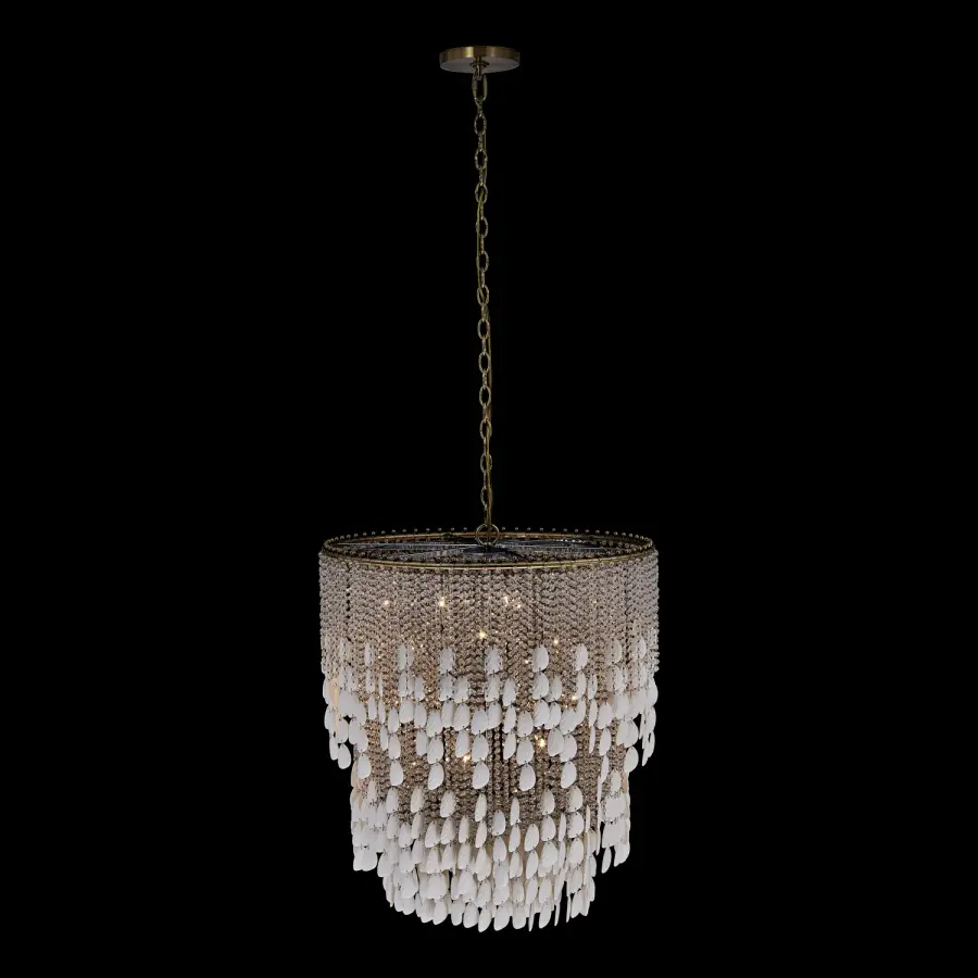 Farfalle 28" 18-Light Crystal Chandelier in Brushed Champagne Gold - Image 28