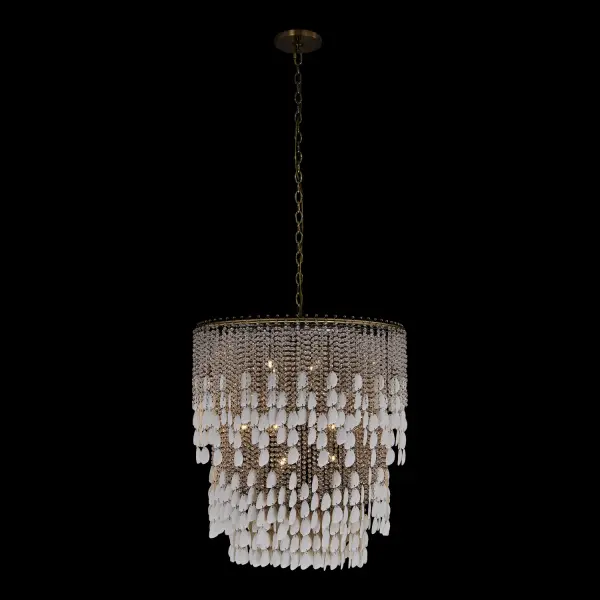 Farfalle 28" 18-Light Crystal Chandelier in Brushed Champagne Gold - Image 4