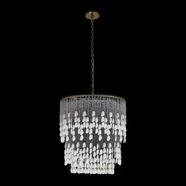 Farfalle 28" 18-Light Crystal Chandelier in Brushed Champagne Gold - Image 7