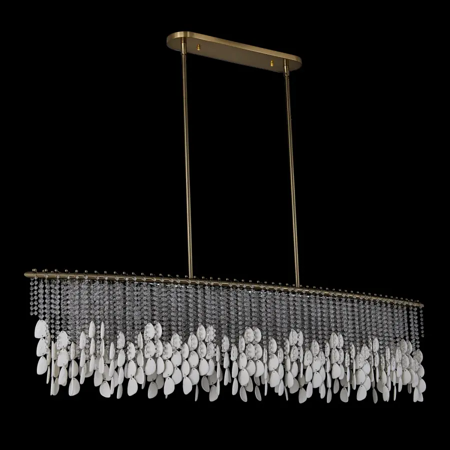 Farfalle 60.5" Linear Pendant in Brushed Champagne Gold - Image 2
