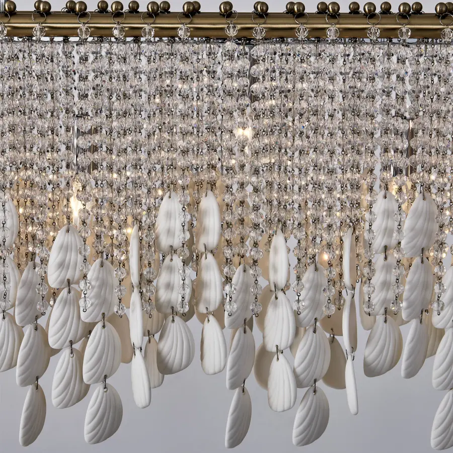 Farfalle 60.5" Linear Pendant in Brushed Champagne Gold - Image 15