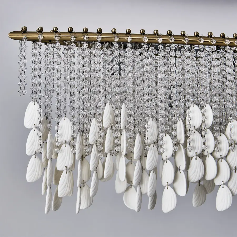 Farfalle 60.5" Linear Pendant in Brushed Champagne Gold - Image 16