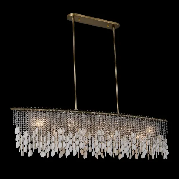 Farfalle 60.5" Linear Pendant in Brushed Champagne Gold - Image 3