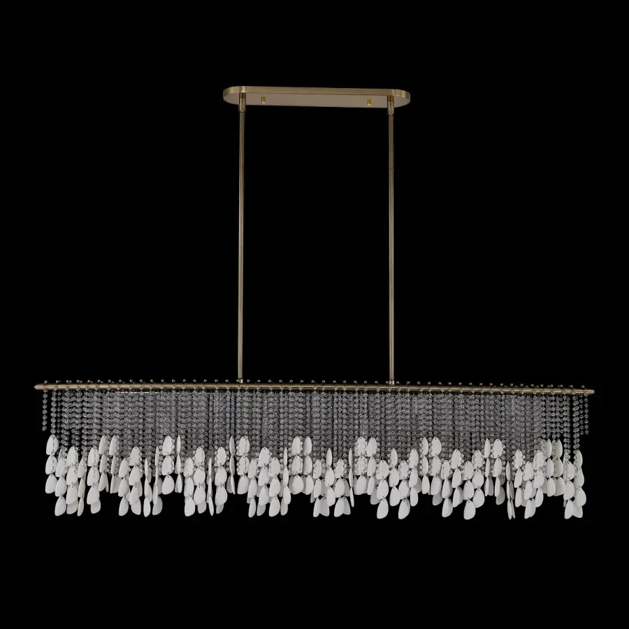 Farfalle 60.5" Linear Pendant in Brushed Champagne Gold - Image 22