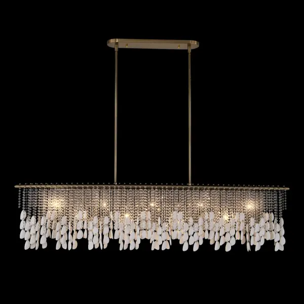 Farfalle 60.5" Linear Pendant in Brushed Champagne Gold - Image 23