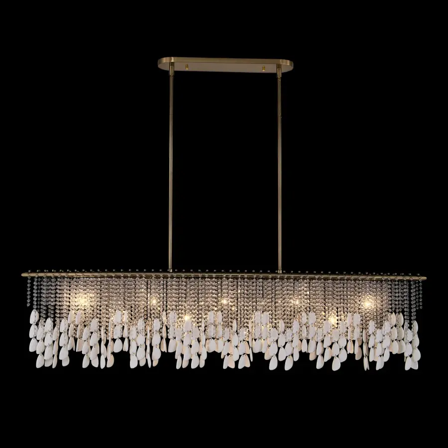 Farfalle 60.5" Linear Pendant in Brushed Champagne Gold - Image 23