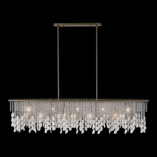 Farfalle 60.5" Linear Pendant in Brushed Champagne Gold - Image 24
