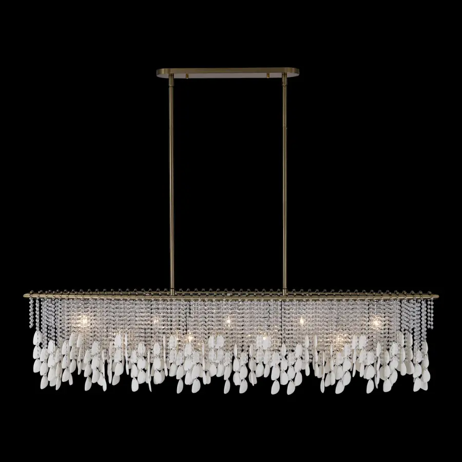 Farfalle 60.5" Linear Pendant in Brushed Champagne Gold - Image 24