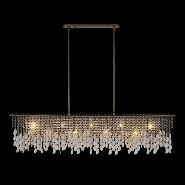 Farfalle 60.5" Linear Pendant in Brushed Champagne Gold - Image 25