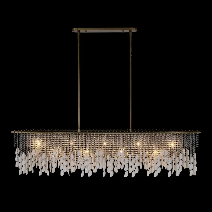 Farfalle 60.5" Linear Pendant in Brushed Champagne Gold - Image 25