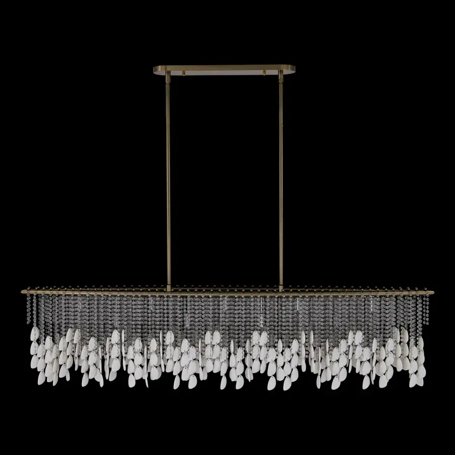 Farfalle 60.5" Linear Pendant in Brushed Champagne Gold - Image 26