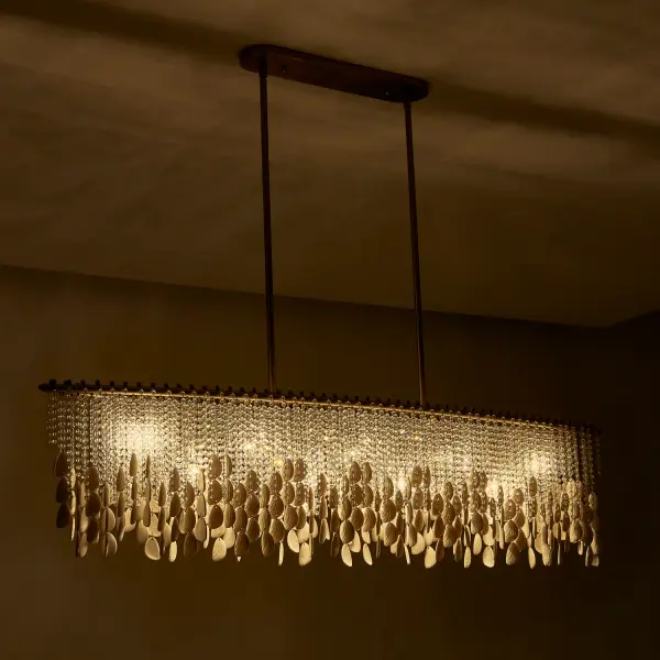 Farfalle 60.5" Linear Pendant in Brushed Champagne Gold - Image 27