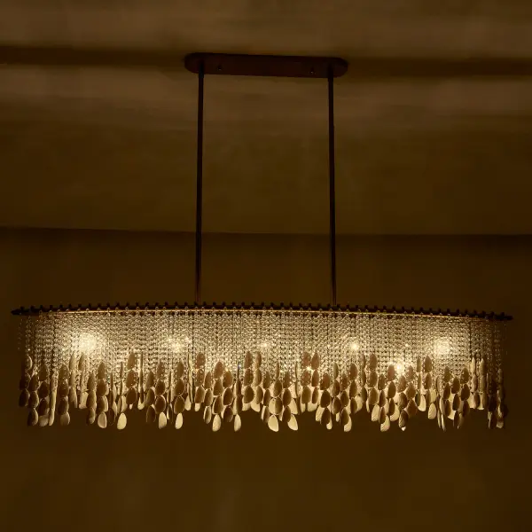 Farfalle 60.5" Linear Pendant in Brushed Champagne Gold - Image 28