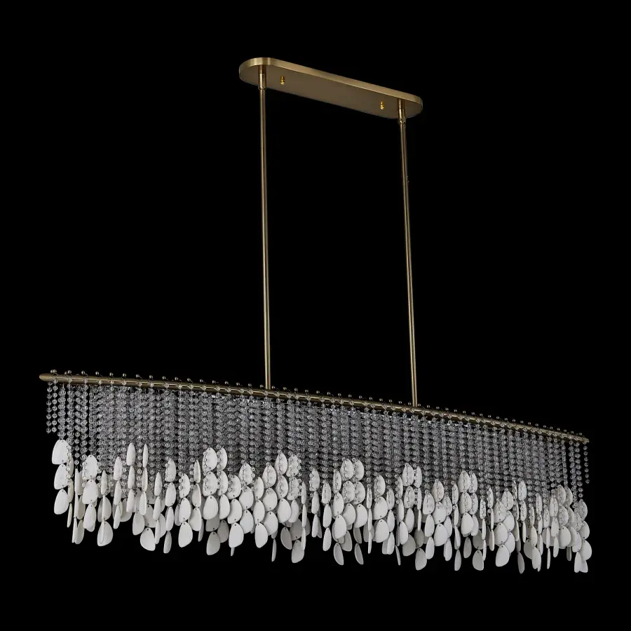 Farfalle 60.5" Linear Pendant in Brushed Champagne Gold - Image 4