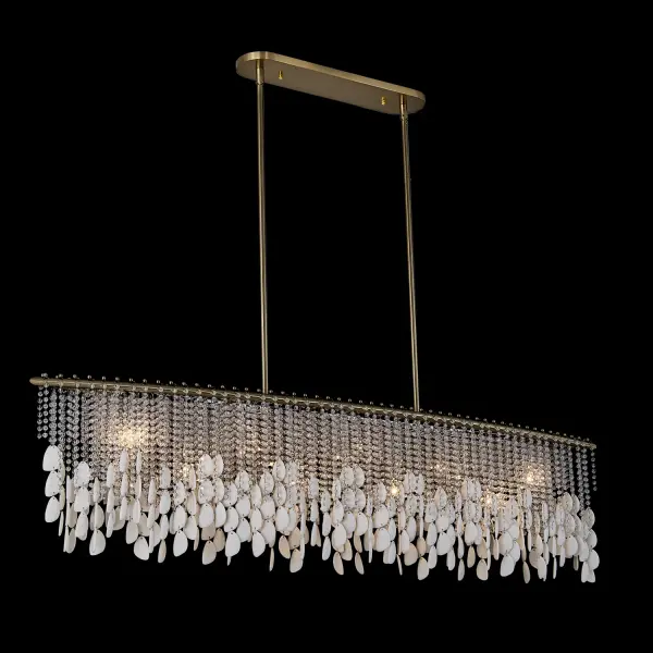 Farfalle 60.5" Linear Pendant in Brushed Champagne Gold - Image 5
