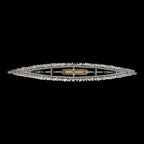 Farfalle 60.5" Linear Pendant in Brushed Champagne Gold - Image 6