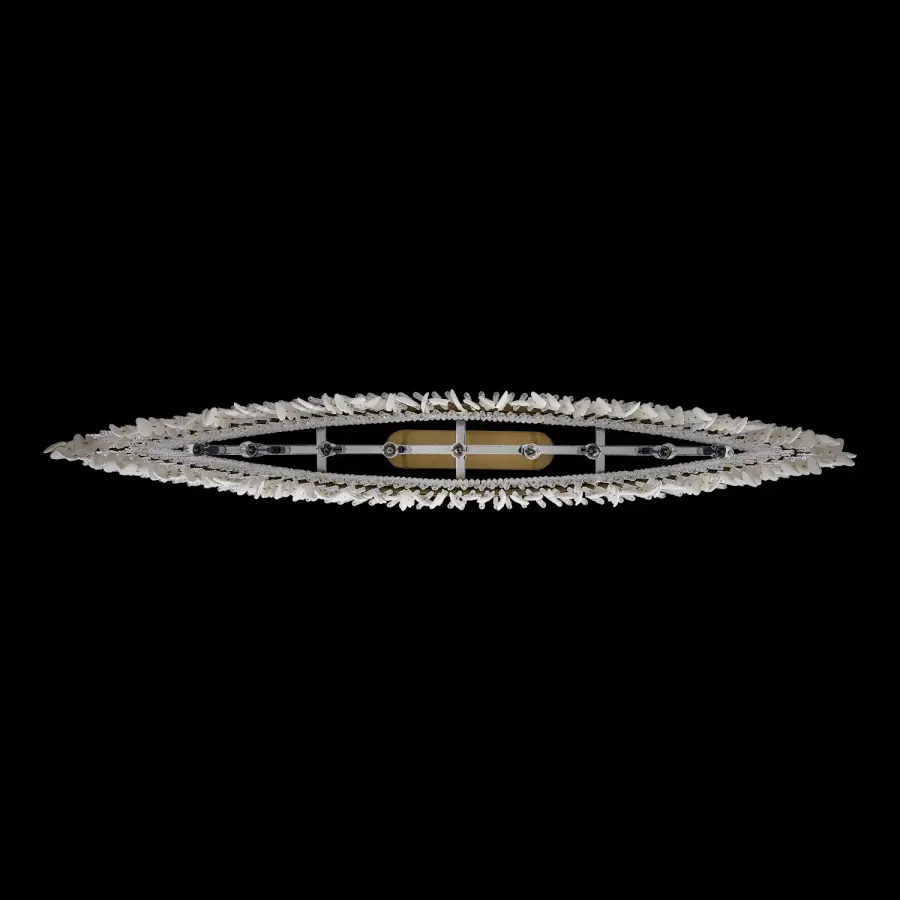 Farfalle 60.5" Linear Pendant in Brushed Champagne Gold - Image 6