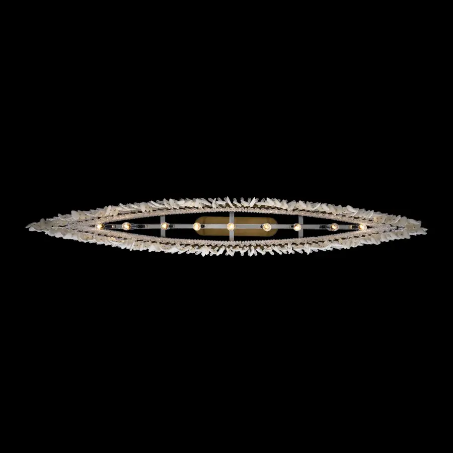 Farfalle 60.5" Linear Pendant in Brushed Champagne Gold - Image 7