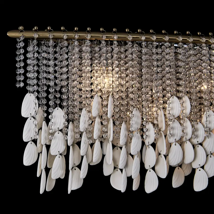Farfalle 60.5" Linear Pendant in Brushed Champagne Gold - Image 9