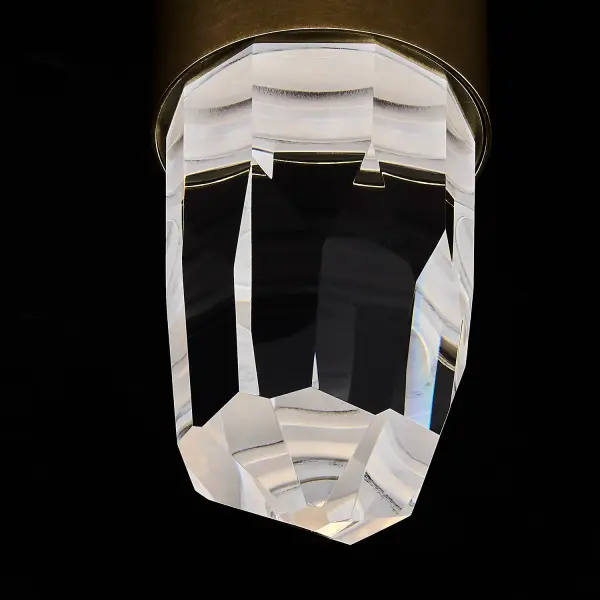 Ore 5-Inch LED Crystal Wall Sconce in True Brass - Image 11