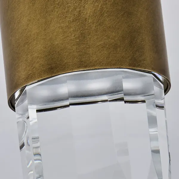 Ore 5-Inch LED Crystal Wall Sconce in True Brass - Image 17