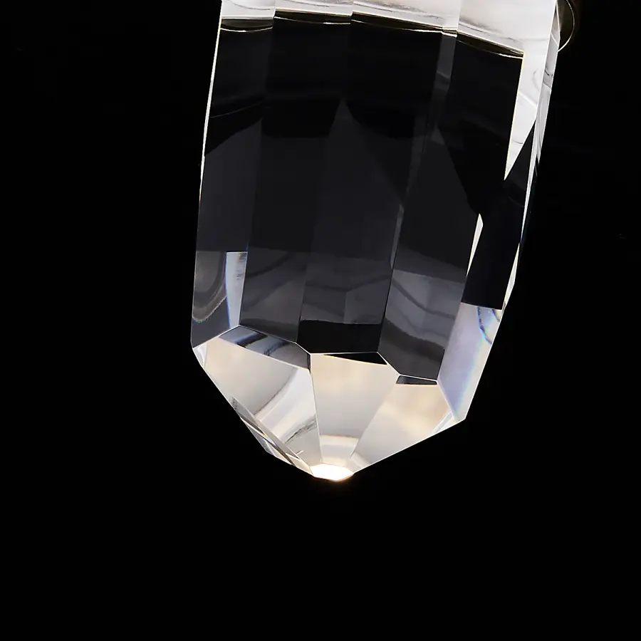Ore 5-Inch LED Crystal Wall Sconce in True Brass - Image 20