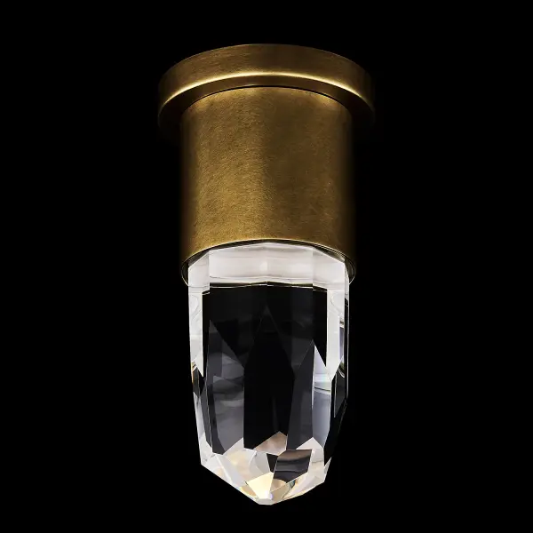 Ore 5-Inch LED Crystal Wall Sconce in True Brass - Image 21