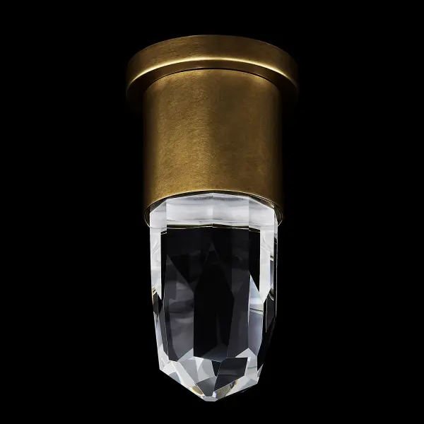 Ore 5-Inch LED Crystal Wall Sconce in True Brass - Image 22