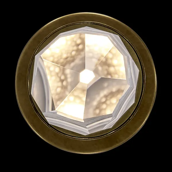 Ore 5-Inch LED Crystal Wall Sconce in True Brass - Image 23