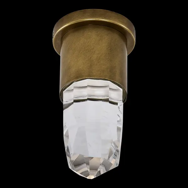 Ore 5-Inch LED Crystal Wall Sconce in True Brass - Image 7