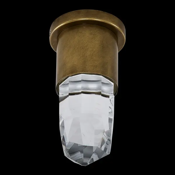Ore 5-Inch LED Crystal Wall Sconce in True Brass - Image 8