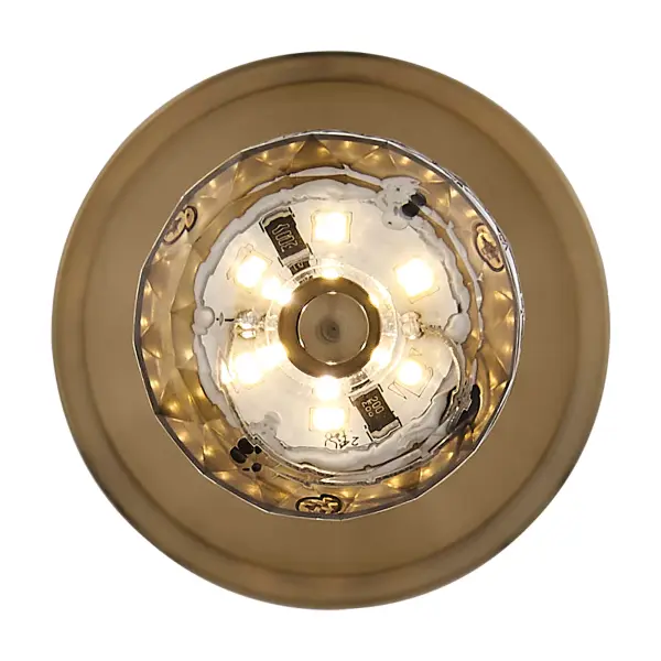 Goccia 6.25" LED Winter Brass Chandelier - Image 4