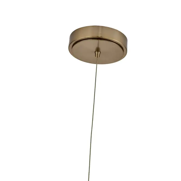 Goccia 6.25" LED Winter Brass Chandelier - Image 5