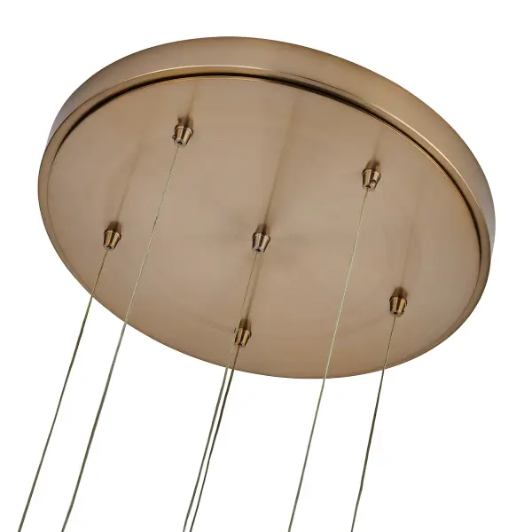 Goccia 16.25" LED Winter Brass Chandelier - Image 4