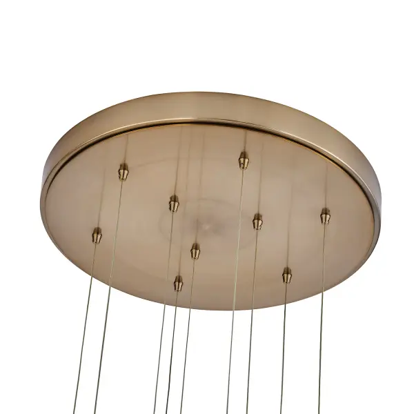 Goccia 21.75" LED Winter Brass Chandelier - Image 4
