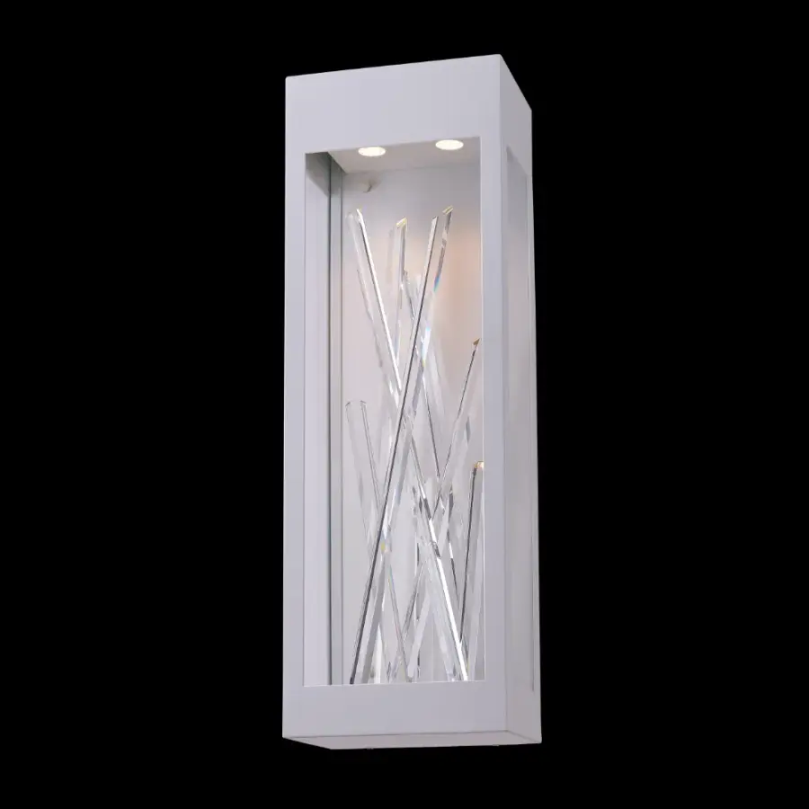 Arpione Esterno 24" Matte White Outdoor Wall Sconce