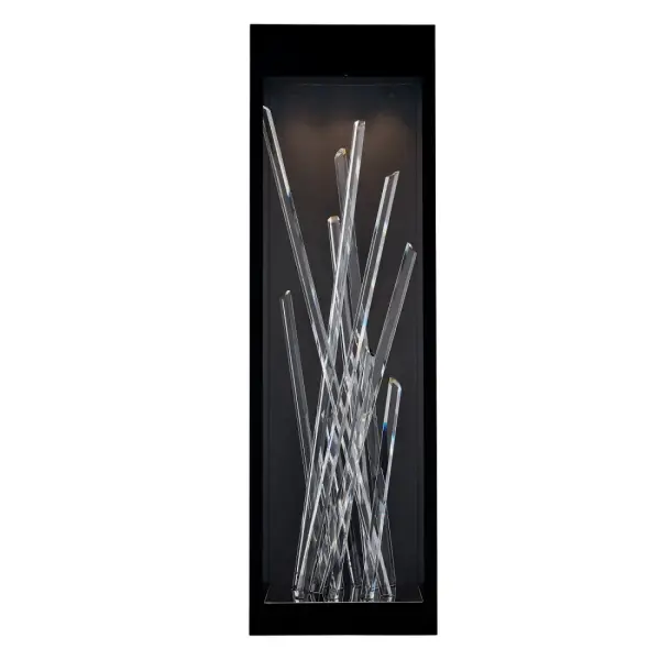 Stunning Contemporary Outdoor Crystal Wall Sconce with LED Technology